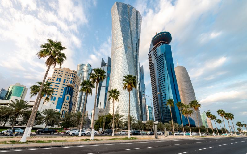 Doha Skyline and Corniche